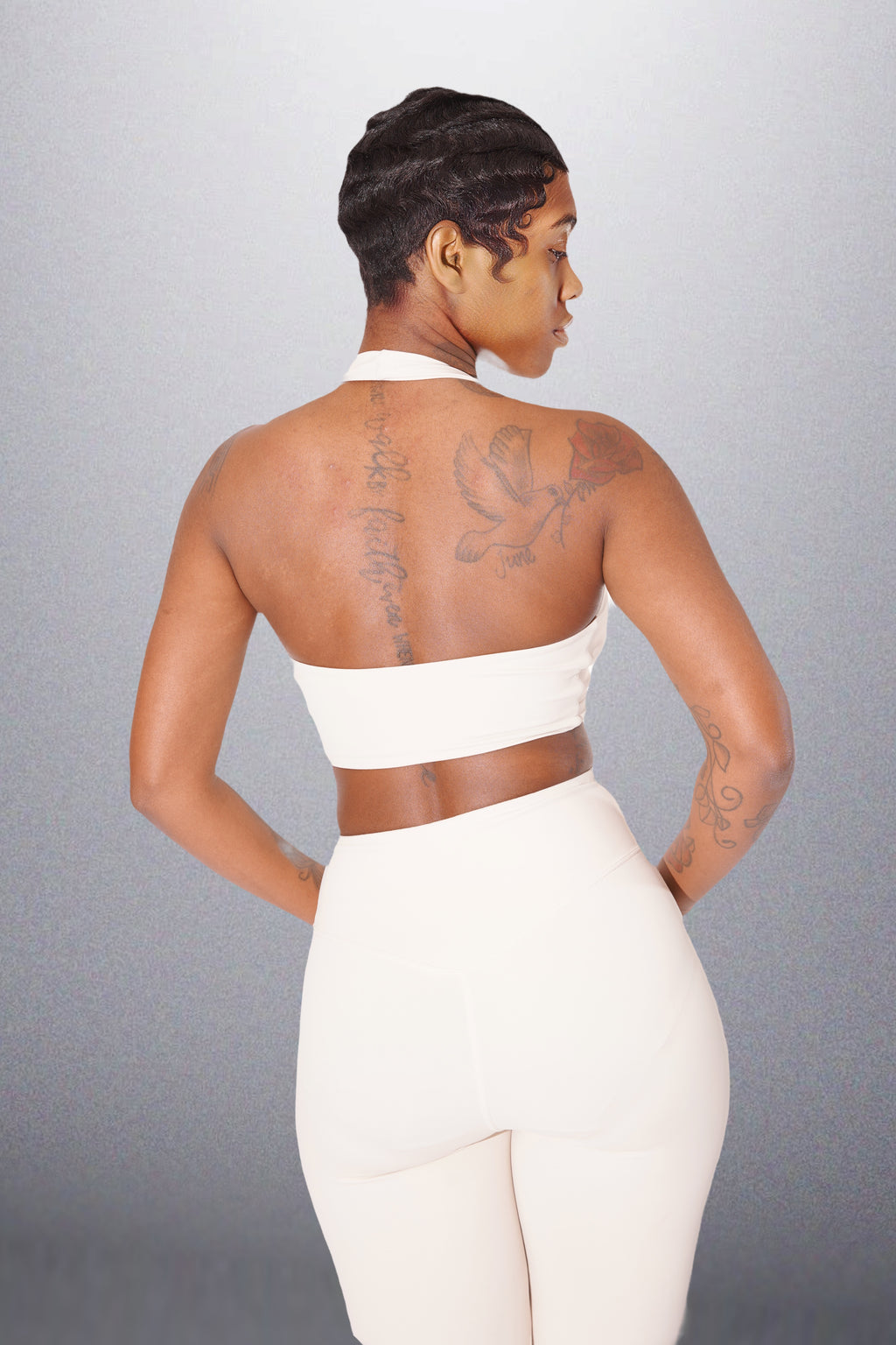 FEMME Halter Sculpt Top